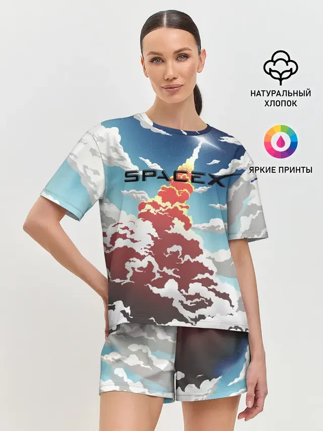 Женская пижама с шортами