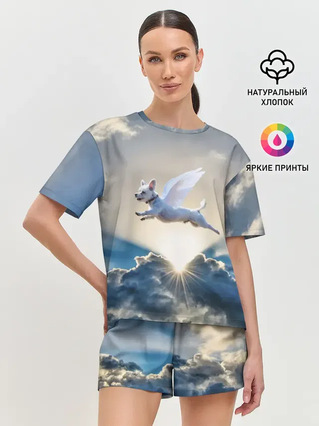 Женская пижама с шортами