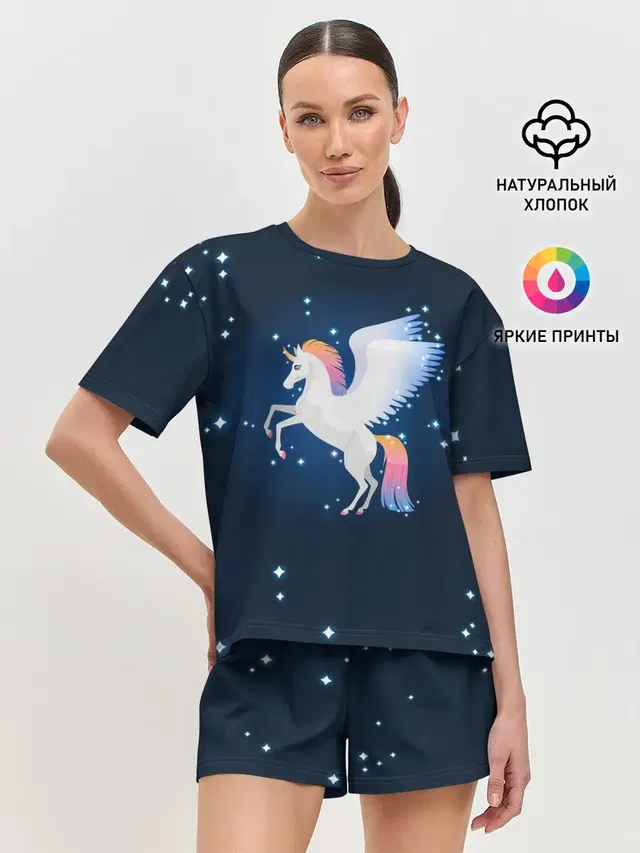 Женская пижама с шортами