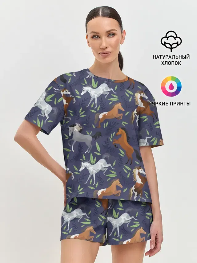 Женская пижама с шортами