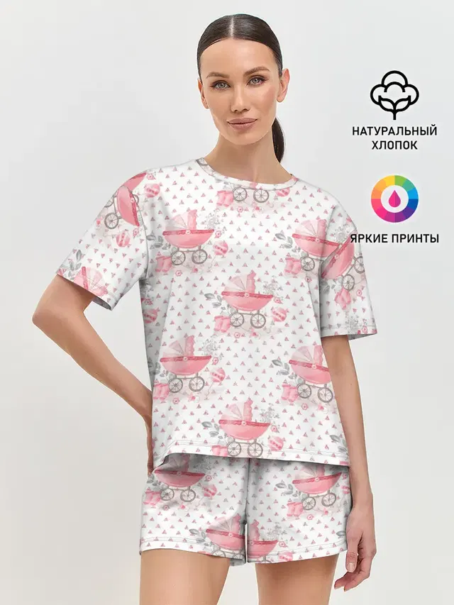 Женская пижама с шортами