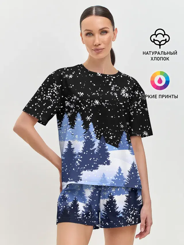 Женская пижама с шортами