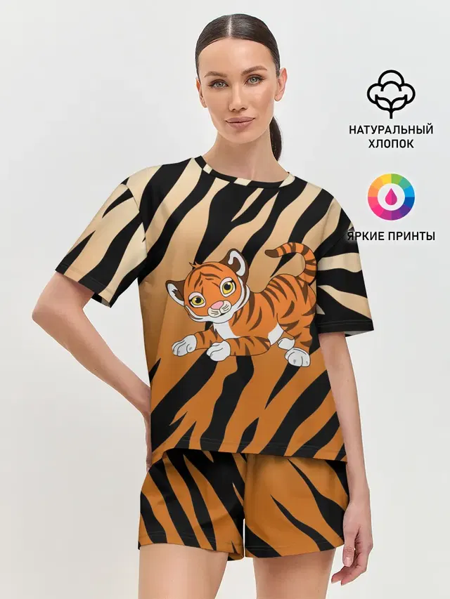 Женская пижама с шортами