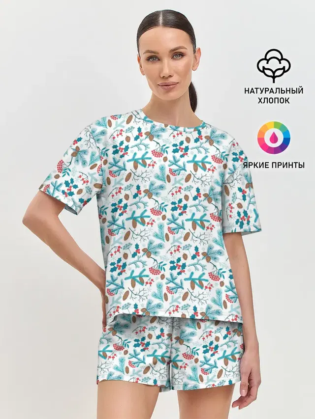 Женская пижама с шортами