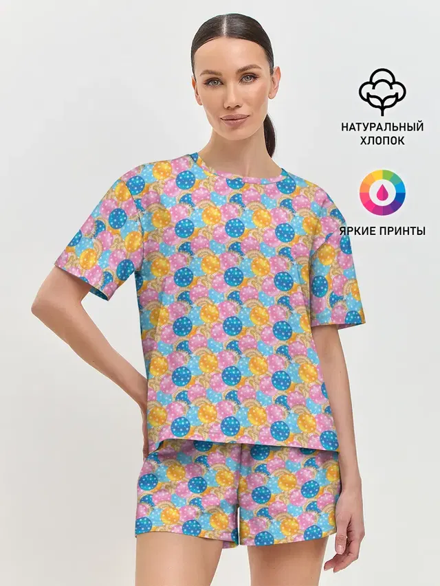 Женская пижама с шортами