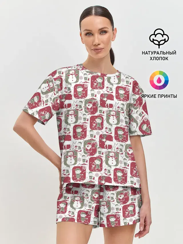 Женская пижама с шортами