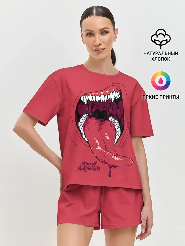Женская пижама с шортами