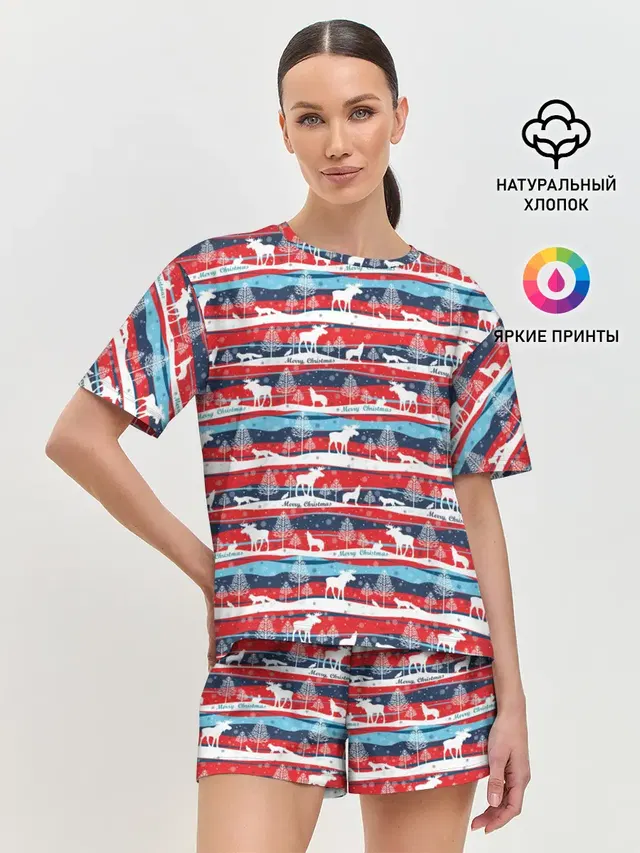Женская пижама с шортами