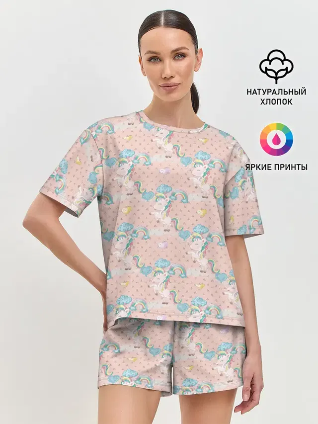 Женская пижама с шортами