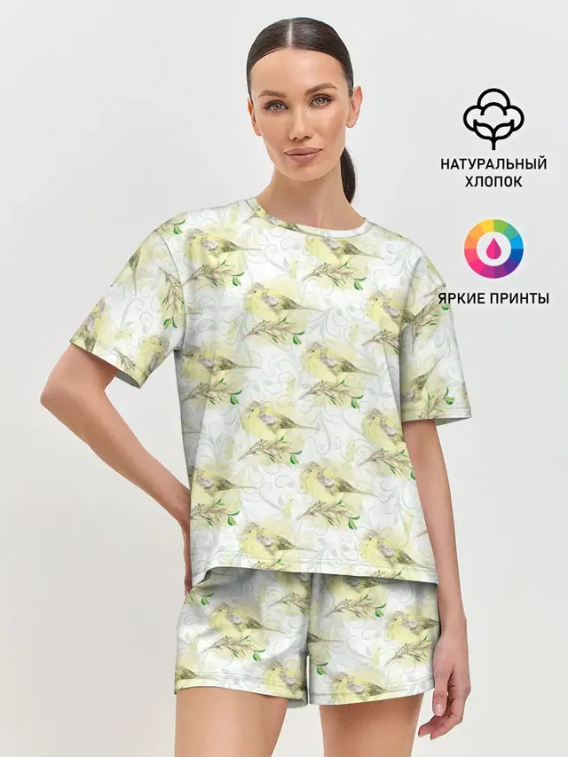 Женская пижама с шортами