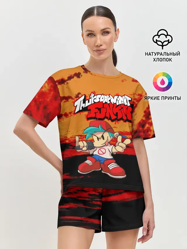 Женская пижама с шортами
