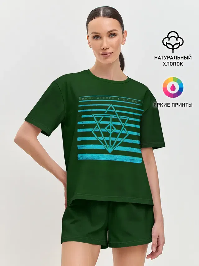 Женская пижама с шортами