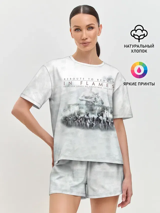 Женская пижама с шортами