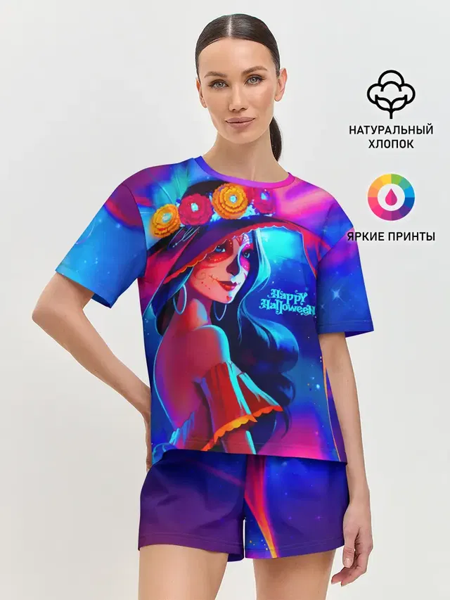 Женская пижама с шортами