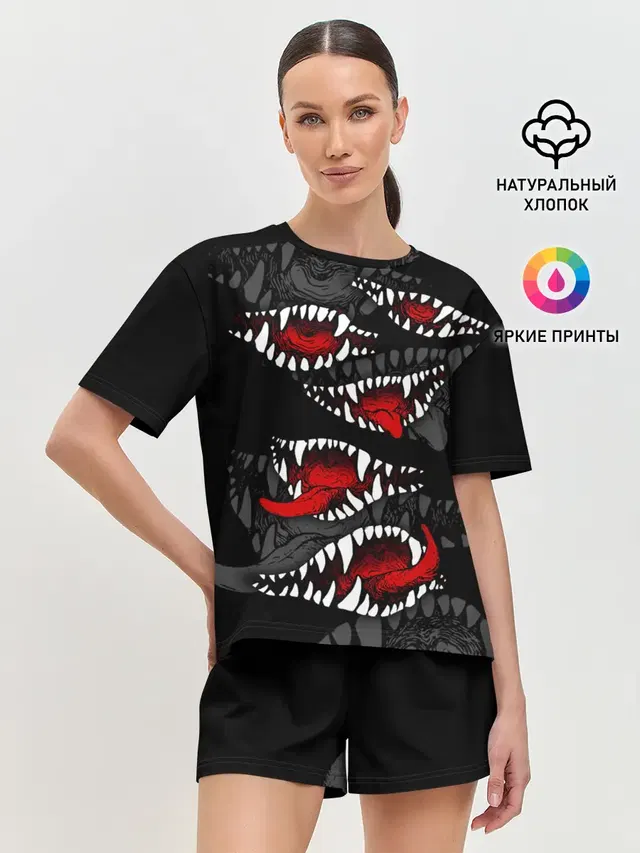 Женская пижама с шортами