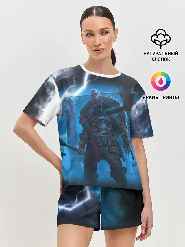 Женская пижама с шортами