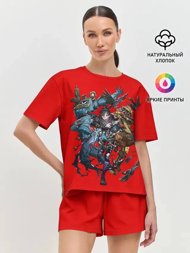 Женская пижама с шортами