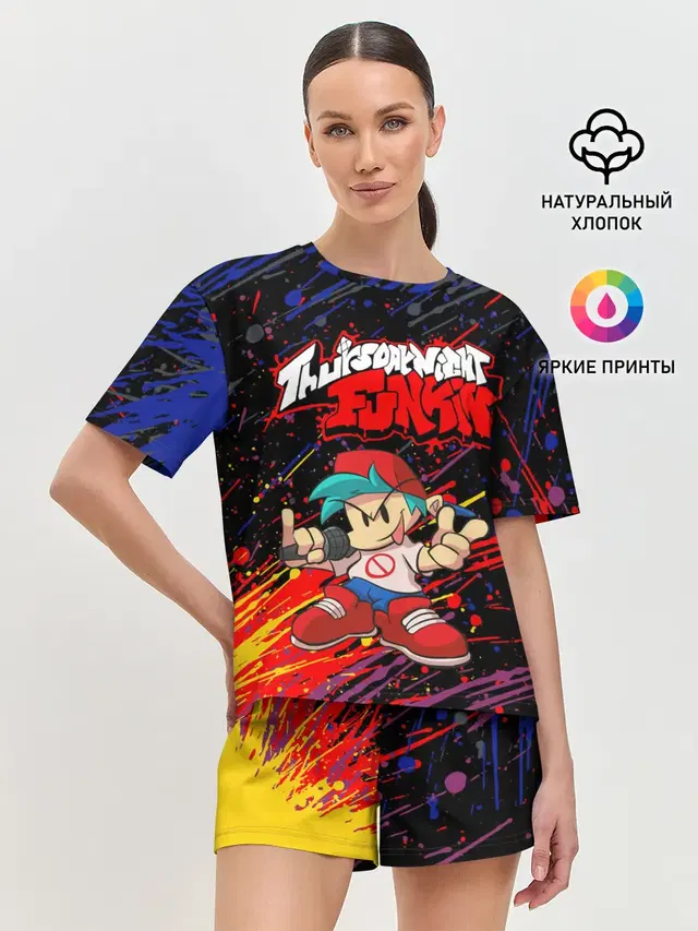 Женская пижама с шортами
