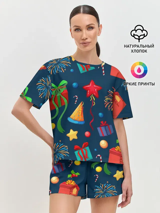 Женская пижама с шортами