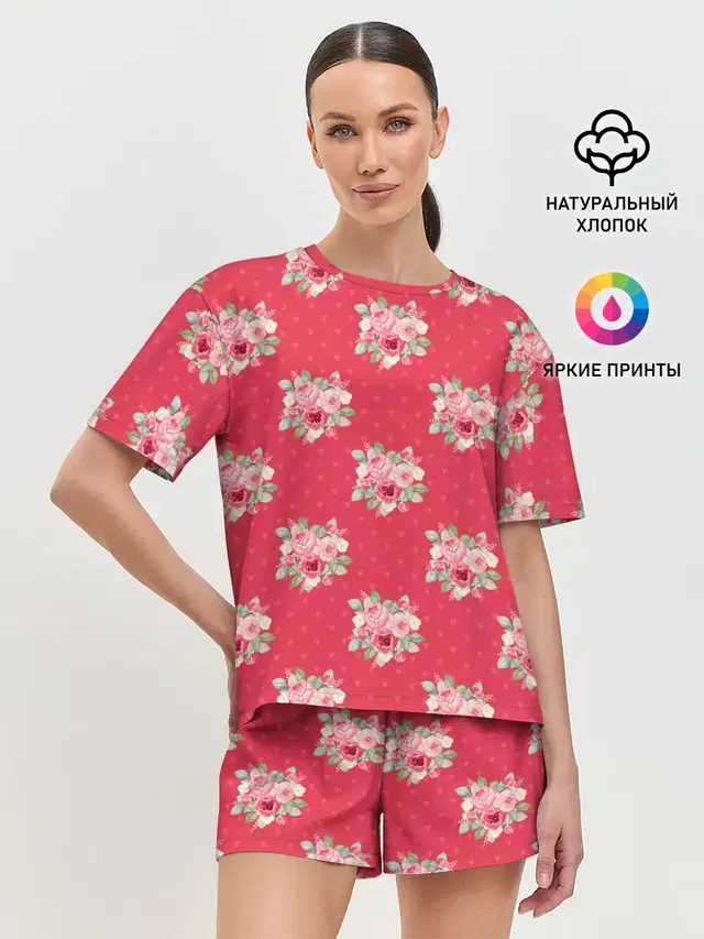 Женская пижама с шортами