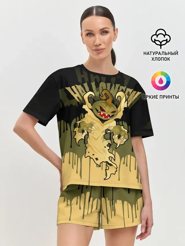 Женская пижама с шортами