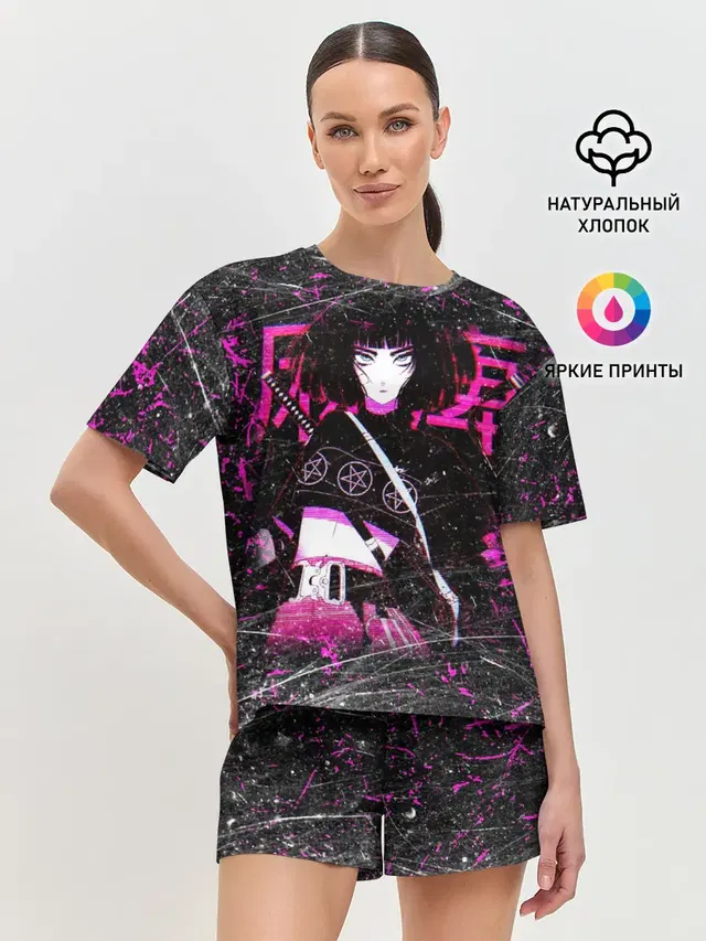 Женская пижама с шортами