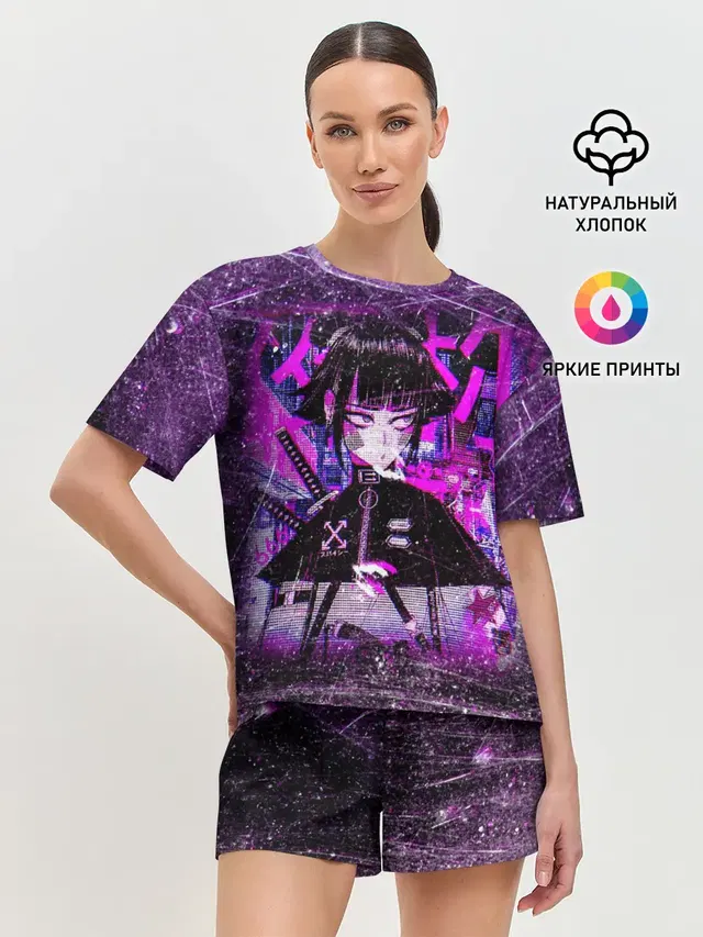 Женская пижама с шортами