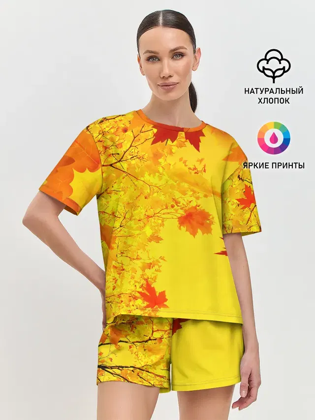 Женская пижама с шортами