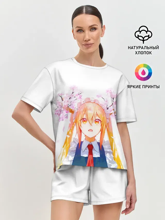 Женская пижама с шортами