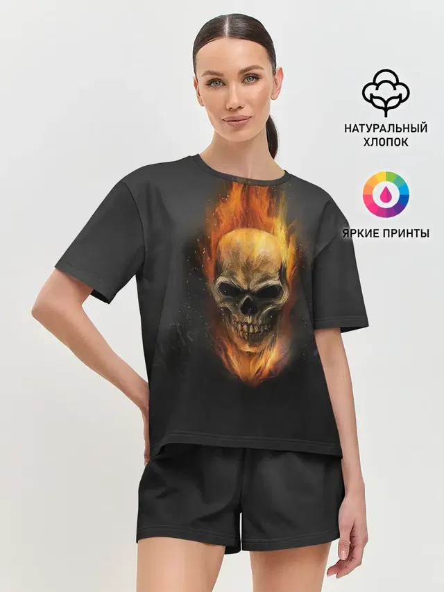 Женская пижама с шортами