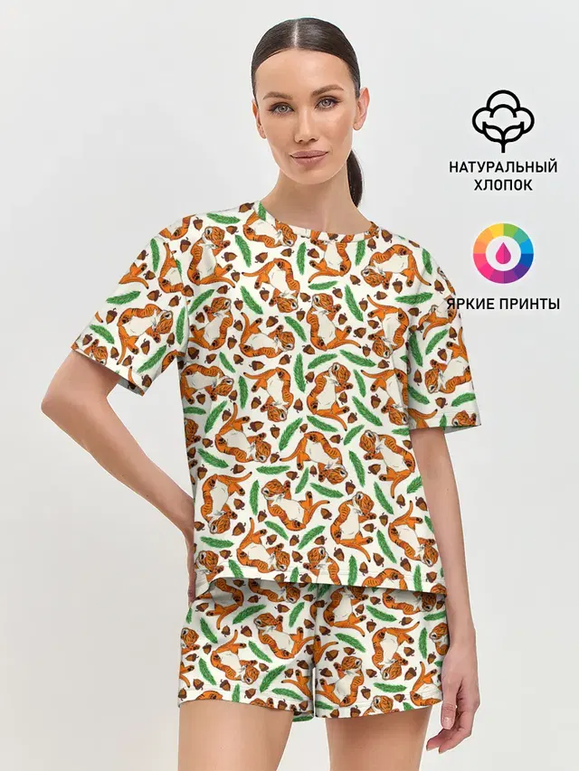Женская пижама с шортами