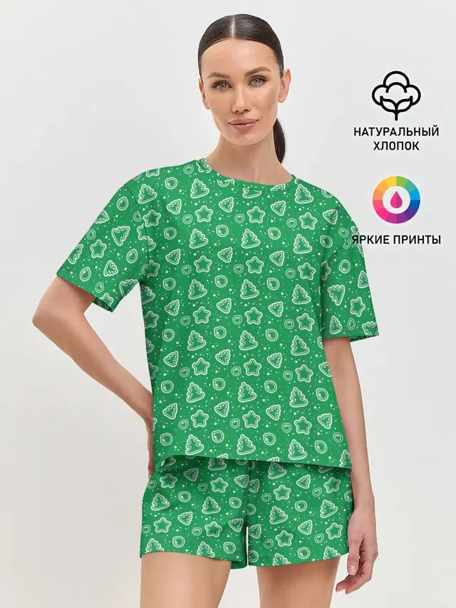 Женская пижама с шортами
