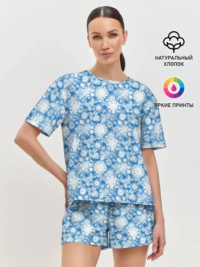 Женская пижама с шортами