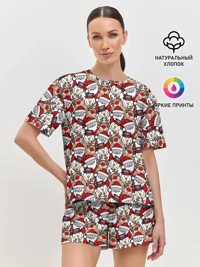 Женская пижама с шортами