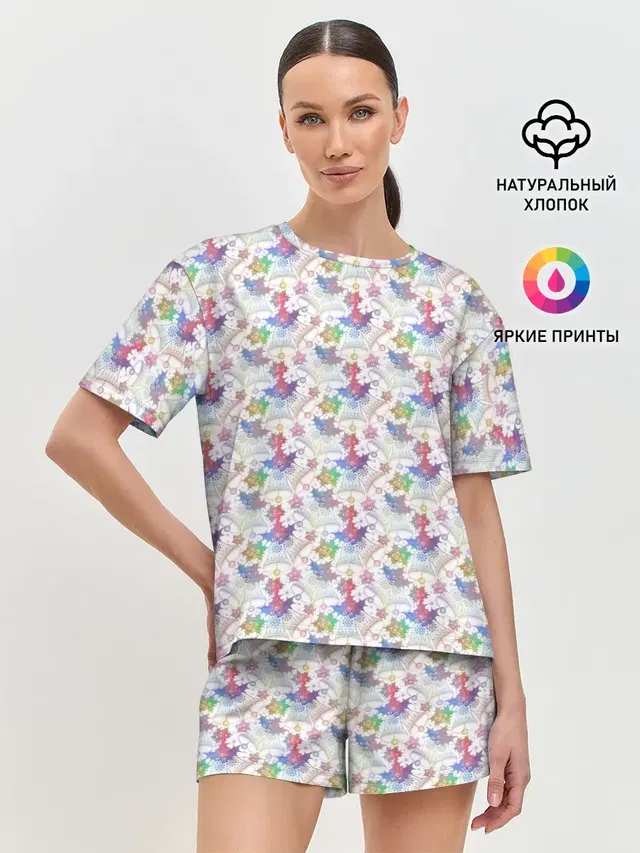 Женская пижама с шортами