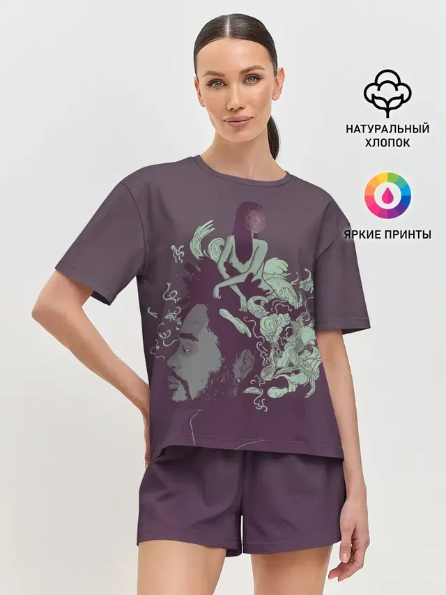 Женская пижама с шортами