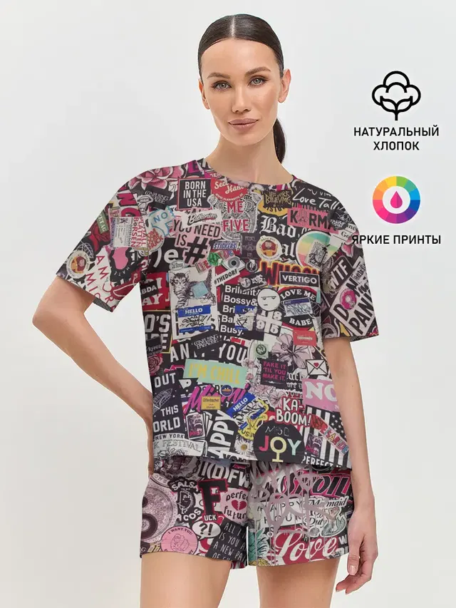Женская пижама с шортами