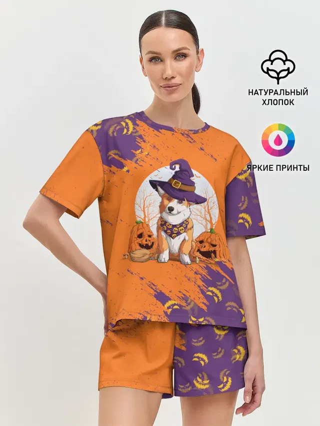 Женская пижама с шортами