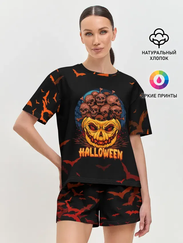Женская пижама с шортами