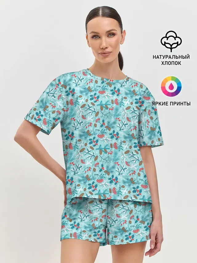 Женская пижама с шортами