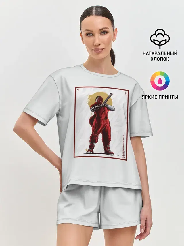 Женская пижама с шортами