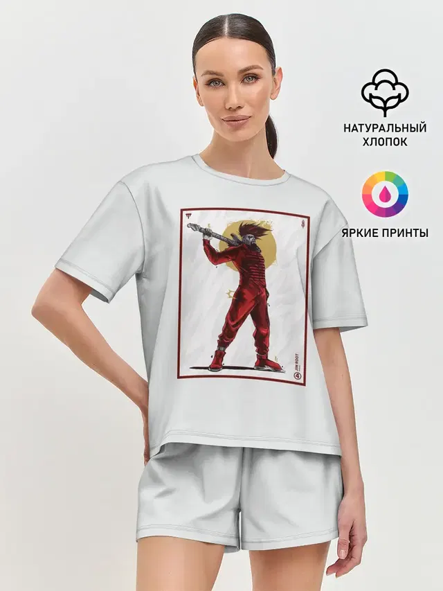 Женская пижама с шортами