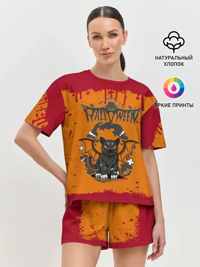 Женская пижама с шортами