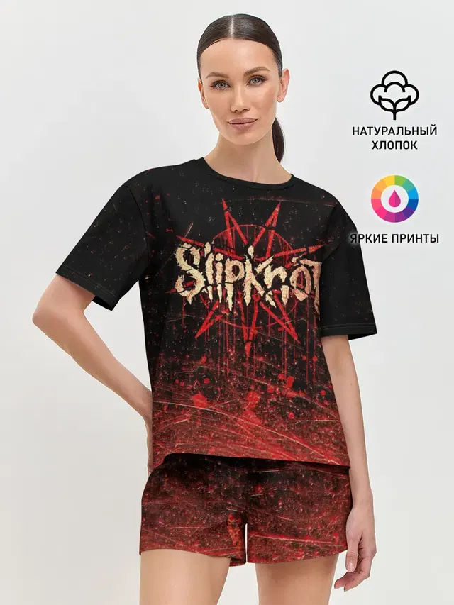 Женская пижама с шортами