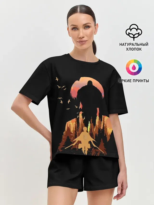 Женская пижама с шортами
