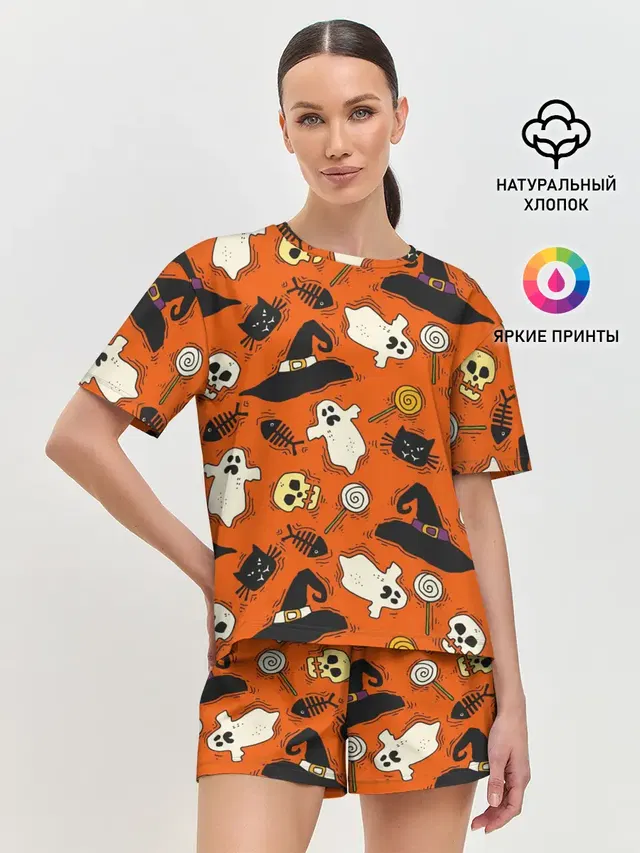 Женская пижама с шортами