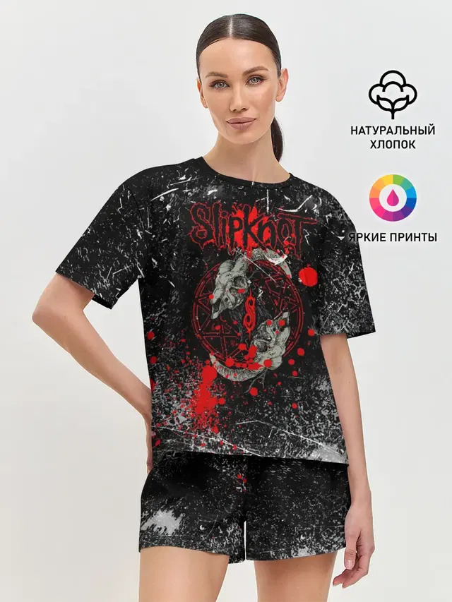 Женская пижама с шортами