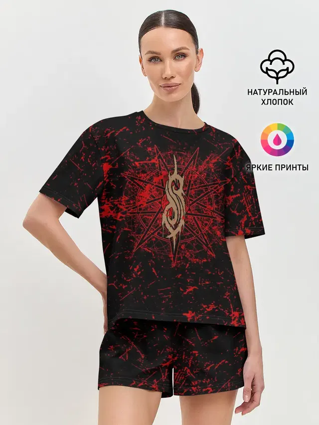 Женская пижама с шортами