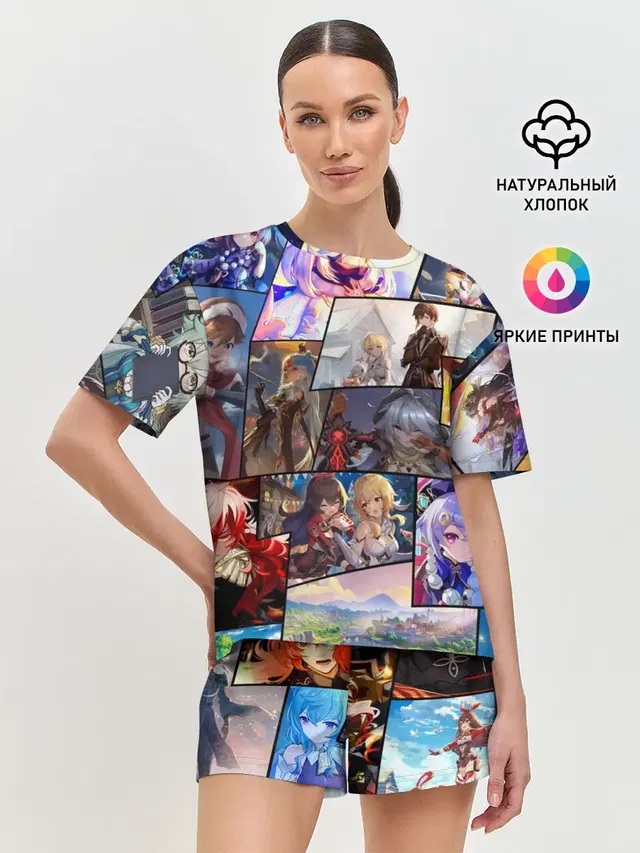 Женская пижама с шортами