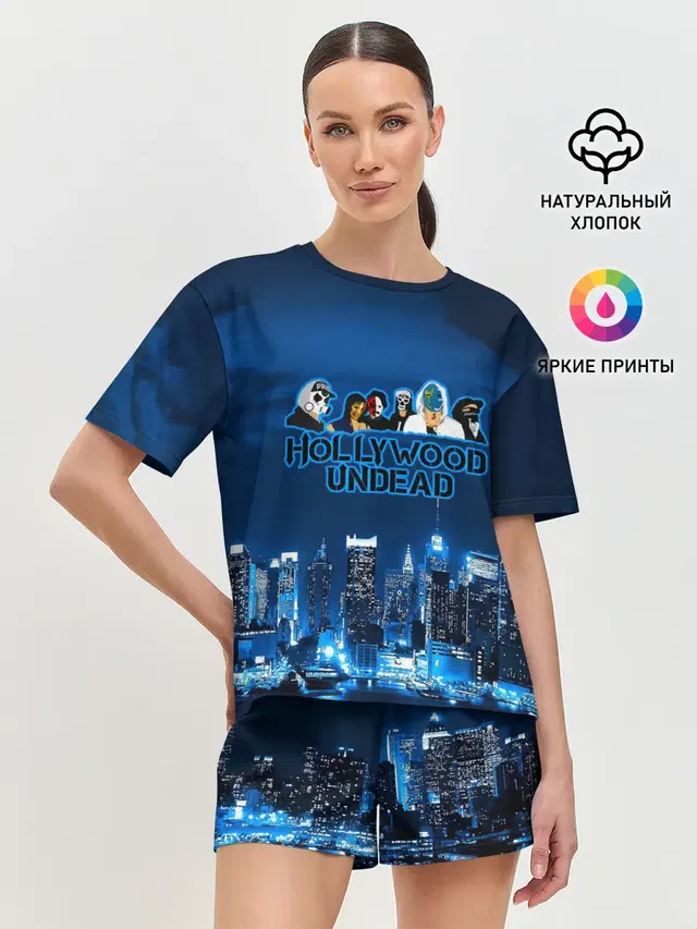 Женская пижама с шортами